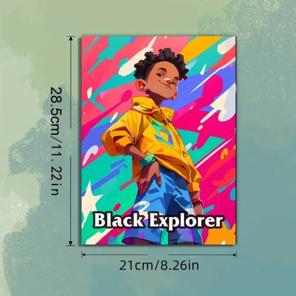 Black Explorer Coloring Book (SKU #0410) - Picture 3 of 5